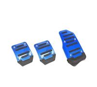 Pédales Voiture Plaques Pédale De Frein Et D'accélérateur Universelle En Alliage D'aluminium Pour Automobile Antidérapante(Manual-Blue)