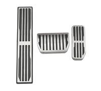 Pédales Voiture Plaques Pour Jaguar Pour XE XF E-Pace F Pace Range Pour Rover Pour Velar LHD Acier Inoxydable Repose-pieds Voiture Pédale AT Pédales Couvre Accessoires(AT WITH REST PEDAL)