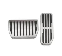 Pédales Voiture Plaques Pour Jaguar Pour XE XF Pour Pace Pour Range Pour Rover Pour Velar LHD Acier Inoxydable Repose Pieds Voiture Pédale AT Pédales Couvre Accessoires(AT)
