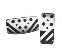 Pédales Voiture Plaques Pour Mitsubishi Pour ASX Pour LANCER EX Pour Outlander Voiture Embrayage Frein Accélérateur Pédale Repose-pieds Pédales Couvre Style Couverture(WHITE)