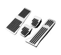 Pédales Voiture pour 2 6 GJ pour CX-5 pour CX5 KE KF pour CX8 pour CX9 2014 2015 2016 2017 2018 2019 2020 2021 2022 2023 Couvercle Pédale Frein Carburant Voiture(LHD MT 4pcs Silver)