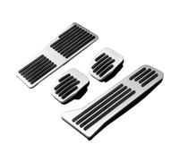 Pédales Voiture pour 2 6 GJ pour CX-5 pour CX5 KE KF pour CX8 pour CX9 2014 2015 2016 2017 2018 2019 2020 2021 2022 2023 Couvercle Pédale Frein Carburant Voiture(RHD MT 4pcs Silver)