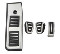 Pédales Voiture Pour A6 C8 2018 2019 2020 2021 2022 Acier Inoxydable Voiture LHD Pédales Gaz Carburant Frein Repose-pieds Pédale Couvre-pédale Pad(MT with rest)