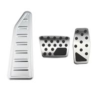 Pédales Voiture Pour Fiat 500X 500 X 2014-2021 Couvercle Protection Pédale Frein À Gaz Automatique En Acier Inoxydable(AT With Silver Rest)