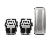 Pédales Voiture Pour Ford Pour Focus 2 Pour Focus 3 4 MK2 MK3 MK4 Kuga RS ST Embrayage Gaz Frein Pédales Plaquettes MT Inoxydable Voiture Pédale Couvre Couvre Pedale(A Style 3piece)