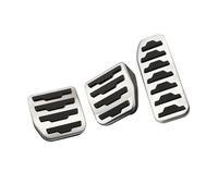 pédales voiture Pour Range Pour Rover Pour Evoque Pour Land Discovery Sport Pour Jaguar Pace Kit Couvercles Pédales Frein Repose-pieds Acier(MT PEDAL)