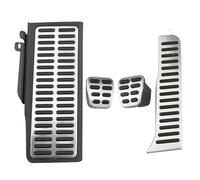 Pédales Voiture Pour Skoda Pour Superb En Acier Inoxydable LHD Pédales De Voiture Gaz Frein Repose-pied Couvre Pédale(MT with rest)