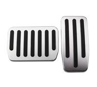 Pédales Voiture Pour Tesla Pour Model 3 Pour Y 2022 2023 2024 Pédales Plaquettes Frein Alliage D'aluminium Acier Inoxydable Couvre-pédale Voiture Pédale D'accélérateur Voiture(Stainless steel)