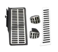 Pédales Voiture Pour VW Pour Jetta MK6 2012-2017 LHD Pédales Acier Inoxydable Voiture Carburant Gaz Pédale Couvre Repose-pieds(MT withRest)