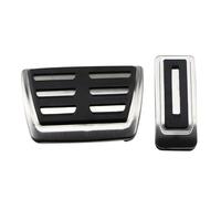 Pédales Voiture Pour Vw, Pour Transporter, Pour Multivan T5, T6, Pour Caravelle T6 Repose-pieds Frein À Carburant Acier Inoxydable, Couvercle Pédale AT MT Couverture pédale(AT 2 PCS)
