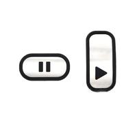 Pédales Voiture Pour Wuling Pour Hongguang Pour Mini EV Freze Nikrob Frein À Gaz En Acier Inoxydable couvercle Pédale Sans Perçage(B)