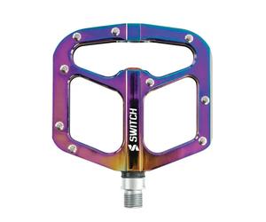 Pédales VTT descente - BMX gap filetage 9-16 avec picots alu Switch Violet