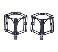 Pédales VTT Léger, Paires Universelles Noires, Design Alu Résistant - Large Surface Antidérapante, Roulements Étanches, Usage Polyvalent Vélo Route et BMX (Noire)