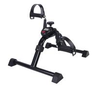 Pédaleur Mini Fitness - Vélo De Bureau Pliable Avec Compteur Électronique - Entraînement Cardio Doux Pour Télétravail Et Maison, Noir