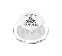 Pédalez Votre Chemin vers Le Bonheur PopSockets PopGrip pour MagSafe