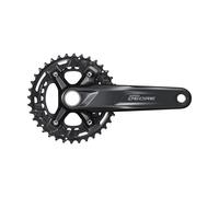Shimano Deore M4100 Boost Hollowtech Ii Crankset Noir 170 mm / 36/26t Black