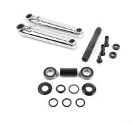 Pédalier 48T 170mm Axe 19mm pour Vélo de Ville | Acier chromoly pour premium, résistance déformation, usage urbain et hors route, 48 dents, 170mm(B-silver)