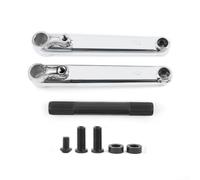 Pédalier 48T 170mm Axe 19mm pour Vélo de Ville | Acier chromoly pour premium, résistance déformation, usage urbain et hors route, 48 dents, 170mm(A-silver)