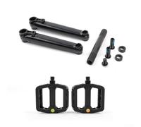 Pédalier 48T pour robuste pour Usage Urbain et Tout-terrain Pédalier | Acier chromoly pour premium, résistance déformation, idéal ville et tout-terrain, 48 dents, axe 19mm(C-black)