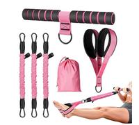 Pédalier à Bande de Résistance,Ensemble de Sangle de tirage,Bandes élastiques de Yoga à pédale Amovible pour étirements - pour Maison, Gym, Bureau, Entraînement, Physique, Renforcement