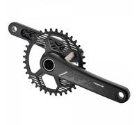 Pédalier axe traversant aluminium Prowheel MPX12-TT Noir
