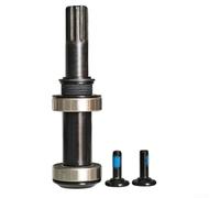 Pédalier BMX avec pédalier scellé, 170 mm en acier chromoly 8 cannelures, kit de manivelle de vélo compatible RSD, noir (lot de 2 pièces)