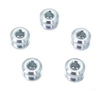 Pédalier CNC Précision Léger Résistant Rouille Pédalier CNC | Alliage aluminium pour robuste, léger, résistant à la rouille, taille 12x6.5mm, couleurs variées(Silver 5pcs)