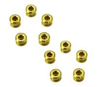 Pédalier CNC Précision Léger Résistant Rouille Pédalier CNC | Alliage aluminium pour robuste, léger, résistant à la rouille, taille 12x6.5mm, couleurs variées(Gold 10pcs)