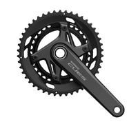 Shimano Cues Fc-u6040-2 9/10s Crankset Argenté 175 mm / 46/32t Black