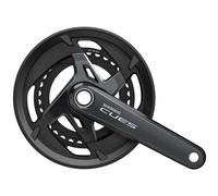 Shimano Cues Hollowtech U8000-2 Crankset Argenté 170 mm / 46/32t Black