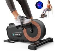 Pédalier d’appartement Merach, 8 niveaux, magnétique manuel, écran LCD, compact noir, ultra-silencieux <20dB, bureau/maison