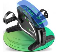 Pedalier D Appartement, MOSUNY 2025 Pedalier, Mini Velo Appartement avec Résistance & Vitesse Adjustable, 2 en 1 Pedalier Bureau Électrique pour Bras et Jambes, Grand Écran LCD - Idéal pour Seniors