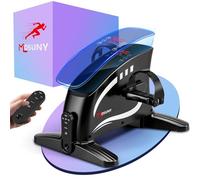Pedalier D'Appartement MOSUNY - Mini Vélo D'Appartement, Pedalier Électrique avec Écran LCD et 15 Vitesses, Vélo Bureau Maison Extra Silencieux pour Bras et Jambes