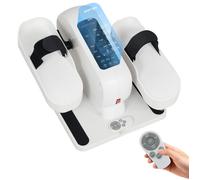 SPORTNOW Pedalier d'appartement Mini Vélo Elliptique Électrique Assis Blanc