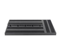 Pédalier de guitare - Panneau d'effet à forte capacité de charge - Pédalier d'alimentation - Construction légère en ABS - Design invisible - Accessoires de basse pour guitariste, musicien et