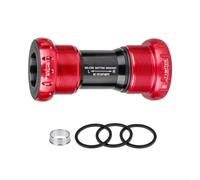 Pédalier de pédalier pour vélo de montagne, axe central Peilin BB52 à visser filetée intégrée (rouge)