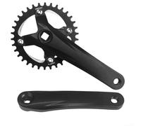 Pédalier de vélo de montagne 104BCD 170 mm en alliage d'aluminium pour plateau de 32T à 40T, plusieurs tailles, noir, compatible avec les configurations simples et doubles triples (34T)