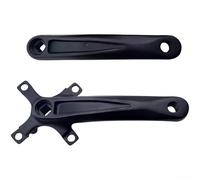 Pédalier de vélo de montagne en alliage d'aluminium forgé Longueur 170 mm avec support pour Bcd 64-104 mm Pour plateau simple et double sur route ou vélo Finition noire
