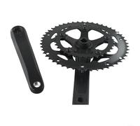 Pédalier de vélo de route 170 mm carré conique, double plateau 34/50T, pédalier compact en alliage d'aluminium pour vélos électriques pliables de 9, 10, 11 vitesses (type B)