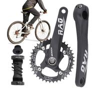 Pédalier De Vélo De Route | 170 mm Piévelle Creuse Intégré Prise Fixe,Pour Vélo Montagne et Trajet Ville avec Mouvement Central D'aluminium
