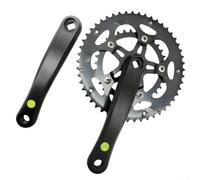 Pédalier de vélo de route 50/34T double plateau carré trou 170 mm aluminium pour 8-10 vitesses