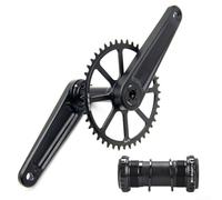 Pédalier de vélo de route en alliage d'aluminium à 3 boulons avec plateau étroit large 40T 48T manivelle bras 170 mm axe 29 mm pédalier 90 mm pour les amateurs de cyclisme (44T)