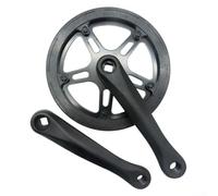 Pédalier de vélo pliable à vitesse unique 4052T avec trou carré de manivelle de 170 mm pour vélos à vitesse variable avec protecteur de chaîne (44T)