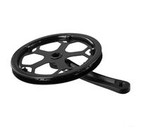 Pédalier de vélo simple 170 mm carré conique avec protection de chaîne pour vélo électrique de route, VTT, vélo électrique 40t, 48t, 52t, options finition noire (48T)