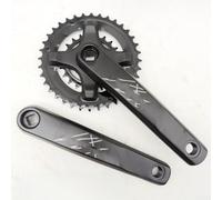 Pédalier de VTT 36/22T avec bras de manivelle en alliage d'aluminium de 175 mm, plateau en acier et interface conique carrée, pour transmission 8-9 vitesses pour un changement de vitesse fluide