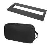 Pédalier d'effet guitare avec sac de transport en alliage d'aluminium - Grand plateau pour pédales - Portable