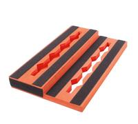 Pédalier d'effets de guitare - Étui de pédalier portable, plateau en aluminium, installation compacte | Pédalier léger avec fentes pour câbles et sac de transport pour organiser les effets de guitare