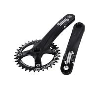 Pédalier et plateau de pédalier carré conique de 170 mm, compatible avec les vélos de montagne et de route 8, 9, 10, 11 vitesses (manivelle + 36T)