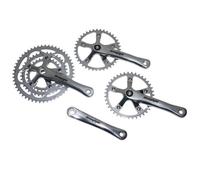 Pedalier route stronglight 8-9v. impact tandem argent 170mm 51-39-30 (kit avant + arriere) (axe carre 115mm)