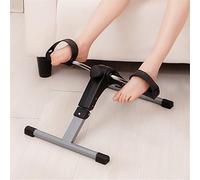 Pedalier Mini Velo D Appartement Formateur,Pédales Statiques,Mini Vélo D'état,Machines à Jambes,Entraînement des Bras et des Jambes Écran LCD et Résistance Réglable (Noir - 37X50X23.5cm)